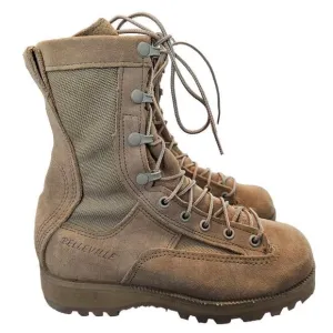 B. Belleville Combat Boots Men's Size 02.5 W Desert Tan Goretex Military Leather