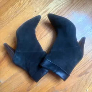 Ba&amp;SH Constanza Suede Leather Ankle Boots Size 39