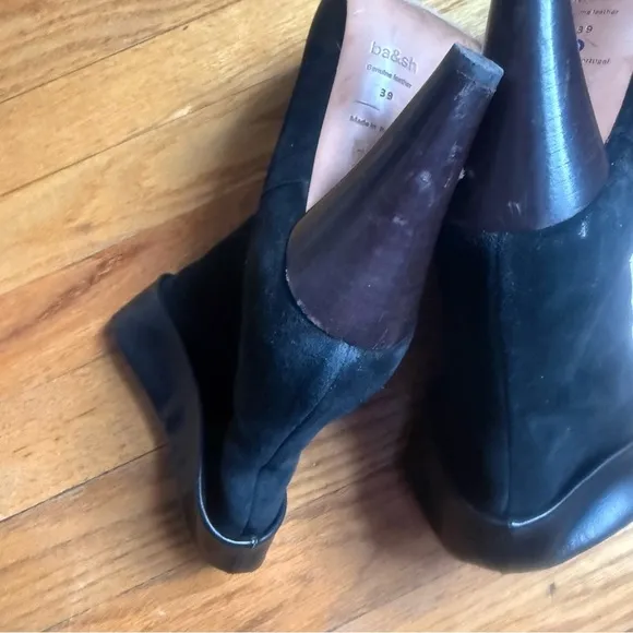 Ba&amp;SH Constanza Suede Leather Ankle Boots Size 39