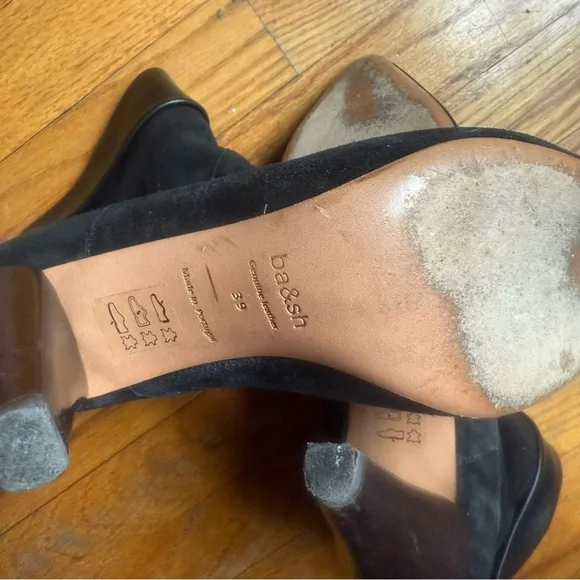 Ba&amp;SH Constanza Suede Leather Ankle Boots Size 39