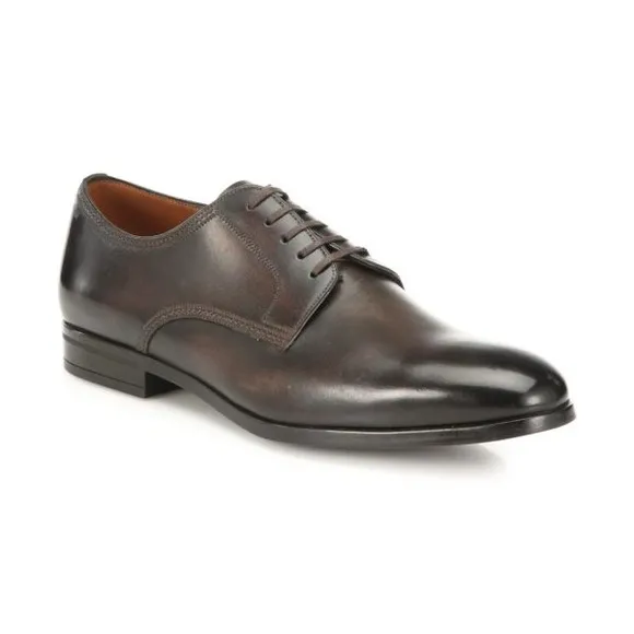 BALLY Latour Leather Derbys Lace-up Shoes Professional Dress Oxford Brown 12D
