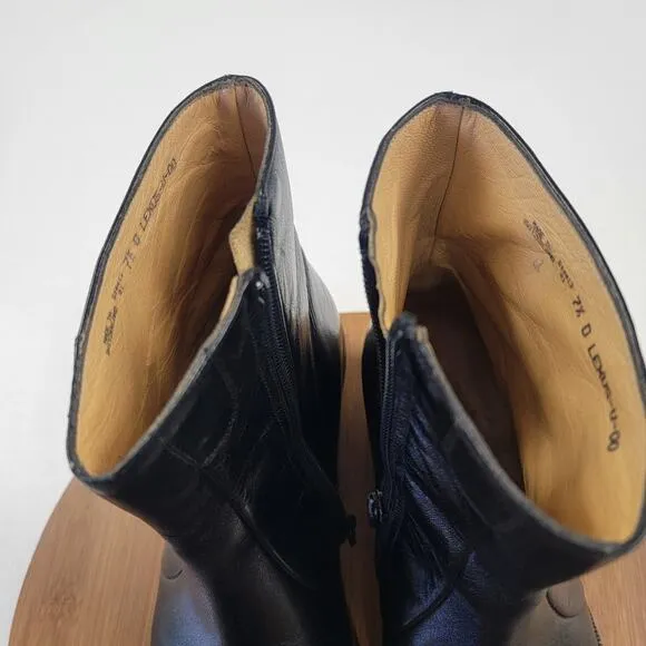 Bally Lexus Parawet Zip Ankle Boots Brown Leather Switzerland Men's 7.5 D