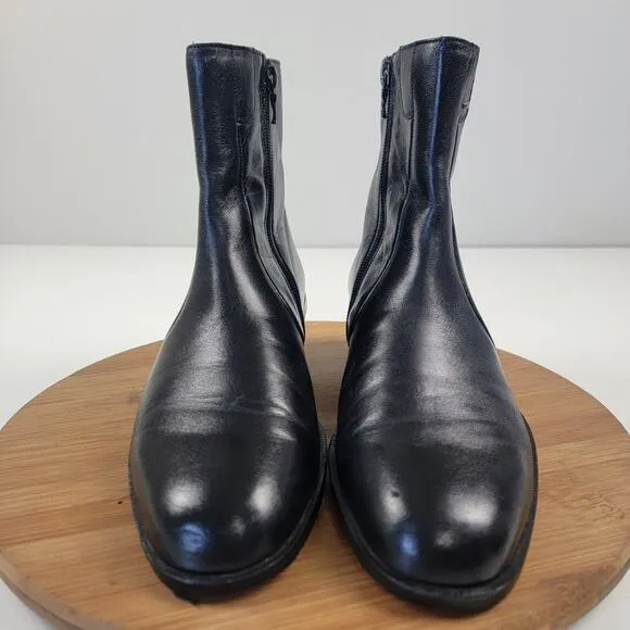 Bally Lexus Parawet Zip Ankle Boots Brown Leather Switzerland Men's 7.5 D