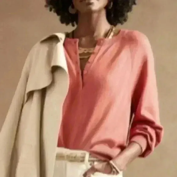 Banana Republic Raglan Henley Sweater