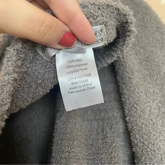 Barefoot Dreams CozyChic Boatneck Poncho - Carbon