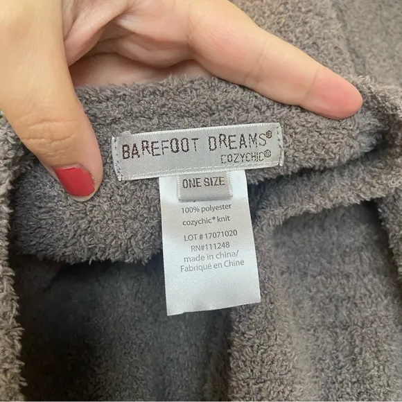 Barefoot Dreams CozyChic Boatneck Poncho - Carbon