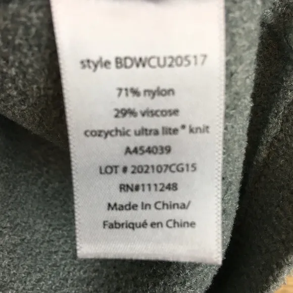 Barefoot Dreams - CozyChic Ultra Lite Diagonal Rib Dolman Pullover in Sage Sz L