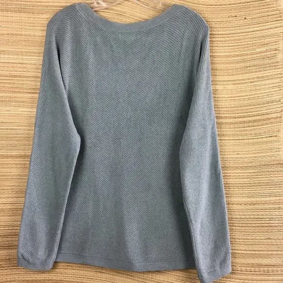 Barefoot Dreams - CozyChic Ultra Lite Diagonal Rib Dolman Pullover in Sage Sz L