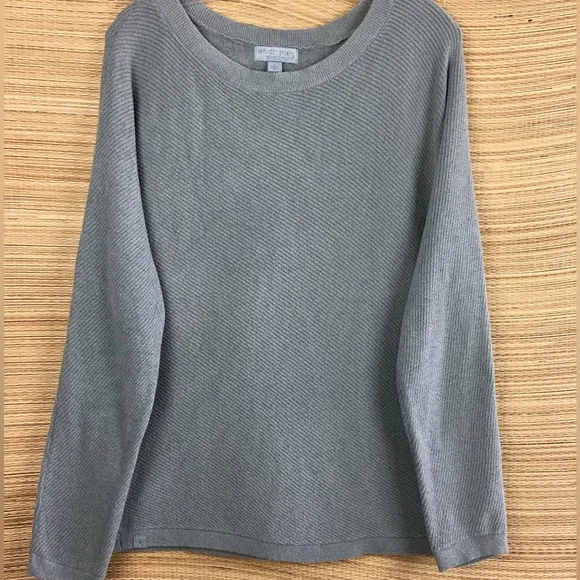 Barefoot Dreams - CozyChic Ultra Lite Diagonal Rib Dolman Pullover in Sage Sz L