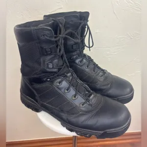 BATES Black Leather Combat Boot‎ Lace Up Military Shoe Tactical Men's Size 12