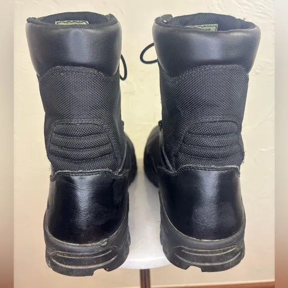 BATES Black Leather Combat Boot‎ Lace Up Military Shoe Tactical Men's Size 12