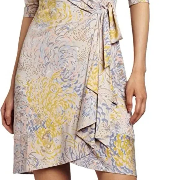 BCBGMaxAzria, Golden Canary Alberta Wrap Dress