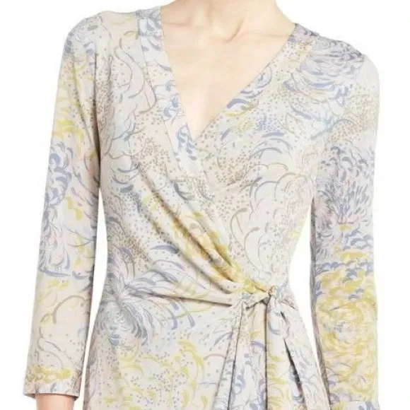 BCBGMaxAzria, Golden Canary Alberta Wrap Dress