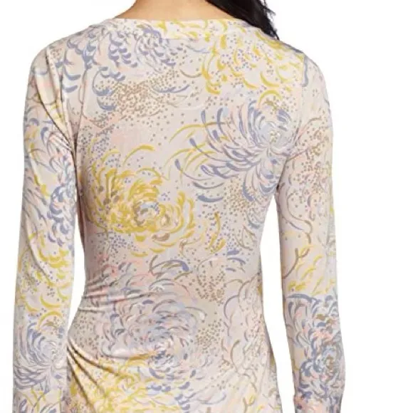 BCBGMaxAzria, Golden Canary Alberta Wrap Dress