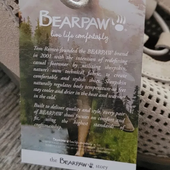 BearPaw VIENNA Cow Suede Open Toe Ghillie Lace Up Bootie Sandal Shoes Size 9 NEW