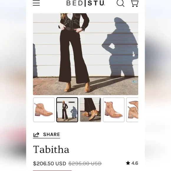Bed Stu 'Tabitha' Boots (8.5)