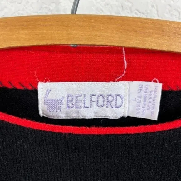 Belford Cashmere Argyle Boat Neck Sweater
