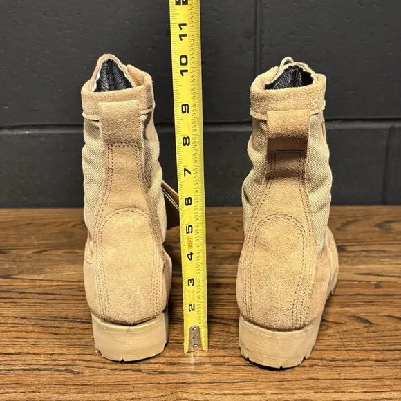 Belleville Tan Leather ARMY Flight Combat Boots Men’s 6 R NWT