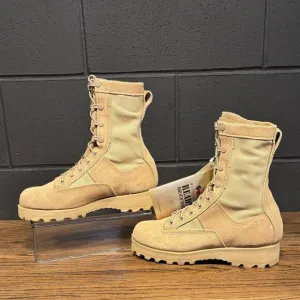 Belleville Tan Leather ARMY Flight Combat Boots Men’s 6 R NWT