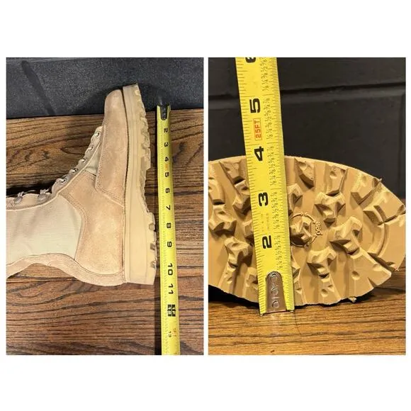 Belleville Tan Leather ARMY Flight Combat Boots Men’s 6 R NWT