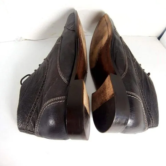 Ben Sherman Men's Size US 13 Brown Leather Ankle Lace up Boots