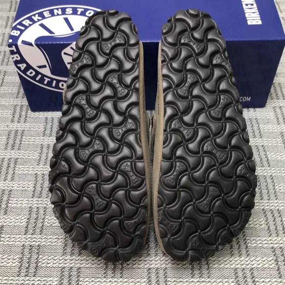 BEST NWT | Women's Taupe Suede Birkenstock Boston Shoes - Narrow Fit