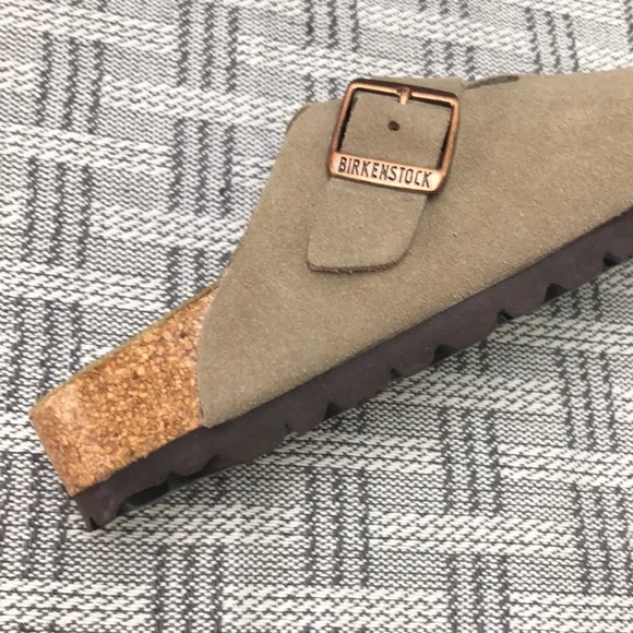 BEST NWT | Women's Taupe Suede Birkenstock Boston Shoes - Narrow Fit