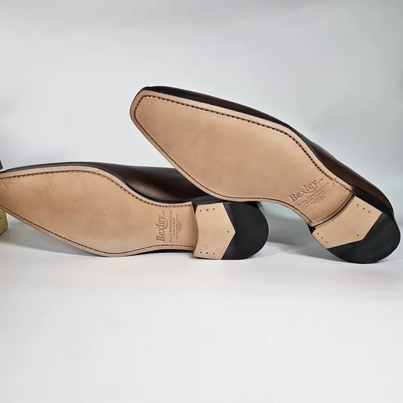 Bexley Bellagio Whole Cut Oxford Dress Shoes Mens 9.5 42.5 Burnished Blake Sole