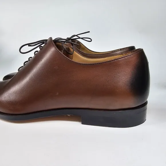 Bexley Bellagio Whole Cut Oxford Dress Shoes Mens 9.5 42.5 Burnished Blake Sole