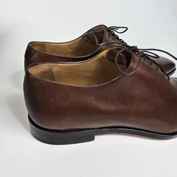 Bexley Bellagio Whole Cut Oxford Dress Shoes Mens 9.5 42.5 Burnished Blake Sole