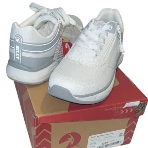 Billy Sport Inclusion Too White Zip Closure Tie Sneakers Women’s Size 6.5 NIB