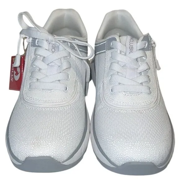 Billy Sport Inclusion Too White Zip Closure Tie Sneakers Women’s Size 6.5 NIB