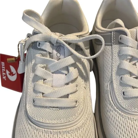 Billy Sport Inclusion Too White Zip Closure Tie Sneakers Women’s Size 6.5 NIB