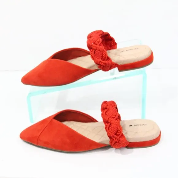 Birdies the Swan Cuff Mule NEW Women Flat Slip on Shoes Braided sz 8
