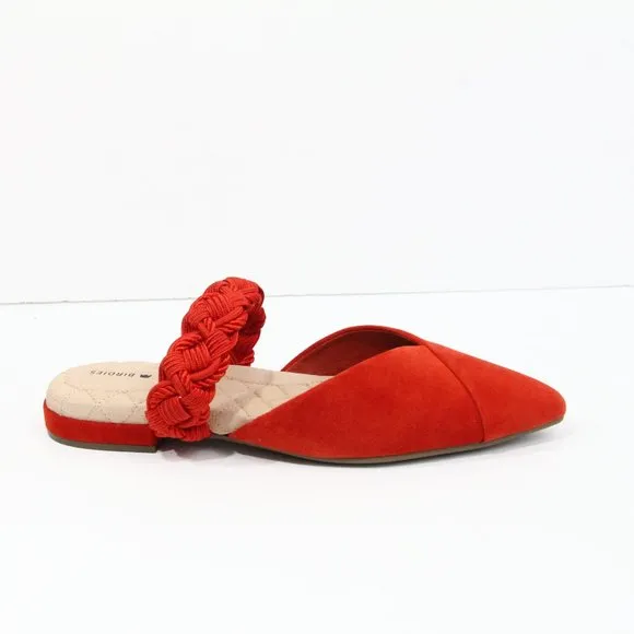 Birdies the Swan Cuff Mule NEW Women Flat Slip on Shoes Braided sz 8