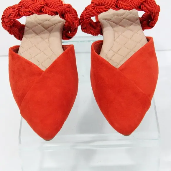 Birdies the Swan Cuff Mule NEW Women Flat Slip on Shoes Braided sz 8