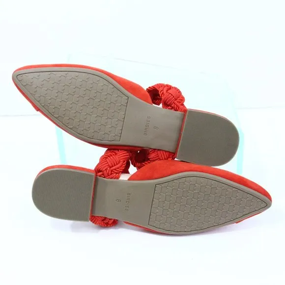 Birdies the Swan Cuff Mule NEW Women Flat Slip on Shoes Braided sz 8