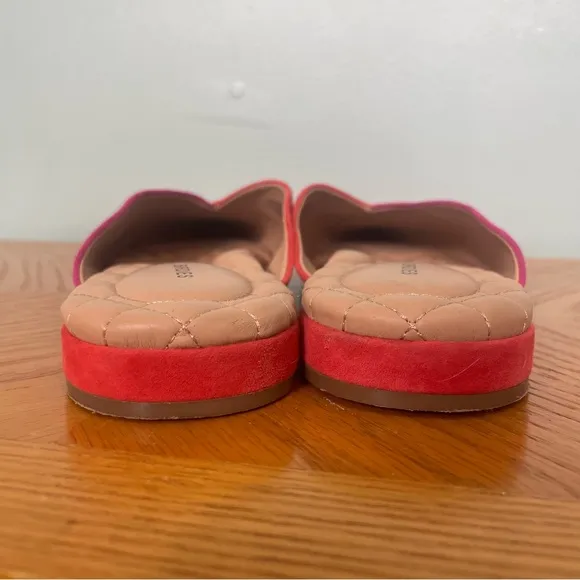 Birdies The Swan Fruit Punch Orange Pink Slip On Shoes Women’s Size 7 Colorblock