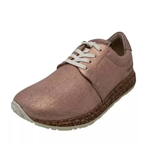 BIRKENSTOCK 1010976 WRIGLEY WOMEN METALLIC ROSE LEATHER SHOES SZ 36 US 5-5.5 M