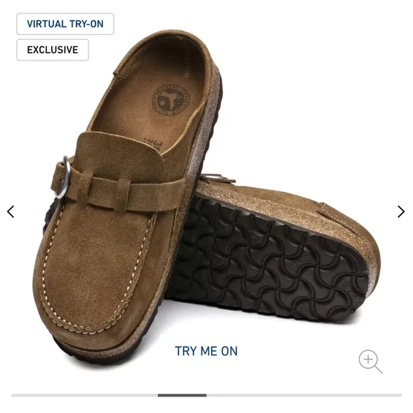 Birkenstock Buckley Suede Clog women’s 39 EU Slip On Shoes Neutral Tea