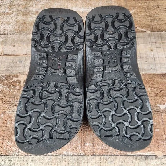 Birkenstock Profi-Birki Professional Women Sz 7 EU 38 Black Slip On Clog Shoes