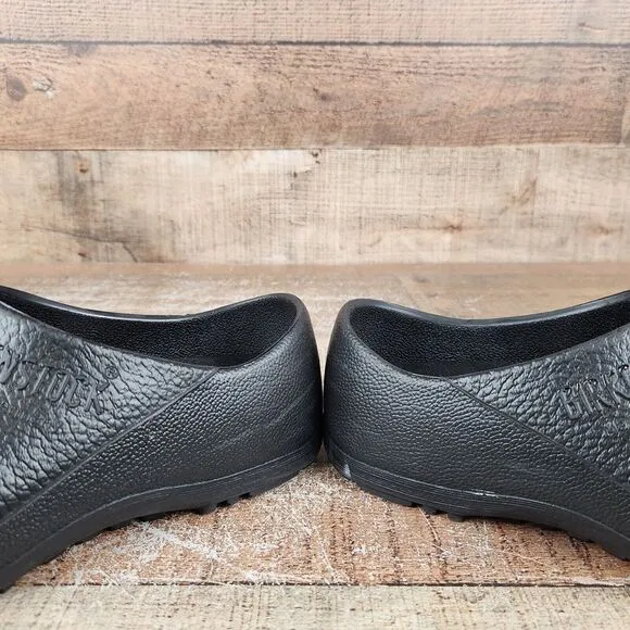 Birkenstock Profi-Birki Professional Women Sz 7 EU 38 Black Slip On Clog Shoes