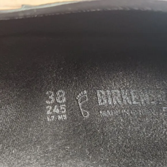 Birkenstock Profi-Birki Professional Women Sz 7 EU 38 Black Slip On Clog Shoes