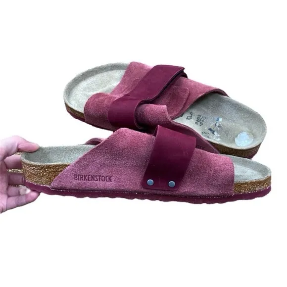 Birkenstock suede KYOTO burgundy