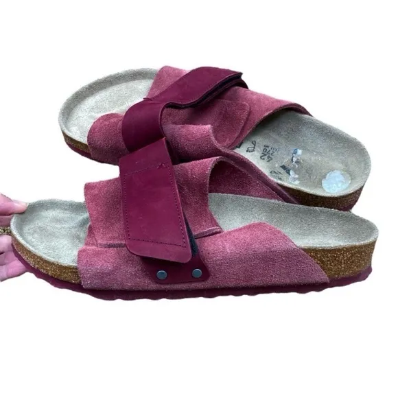 Birkenstock suede KYOTO burgundy