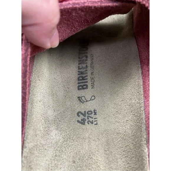 Birkenstock suede KYOTO burgundy