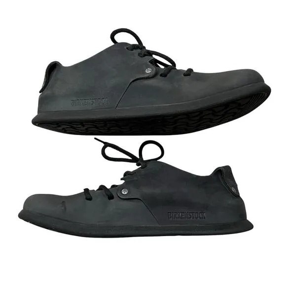 Birkenstock Women’s Montana Black Oiled Leather LaceUp Closed Toe Shoes - 6 / 37