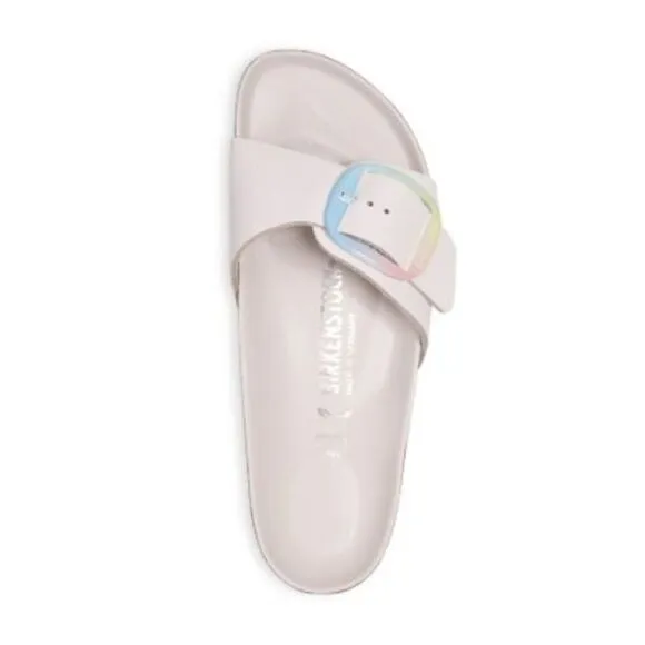 BIRKENSTOCK Womens White Cork Footbed Madrid Open Slide Sandals Shoes 36