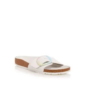 BIRKENSTOCK Womens White Cork Footbed Madrid Open Slide Sandals Shoes 36
