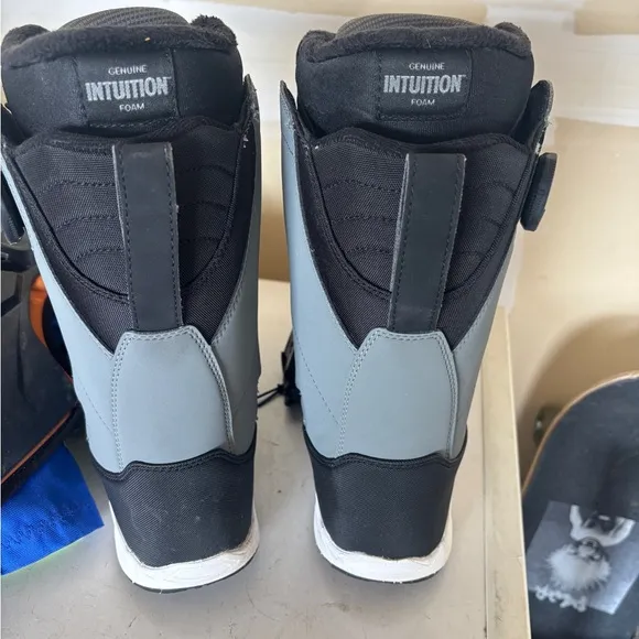Black and Gray Snow Boots